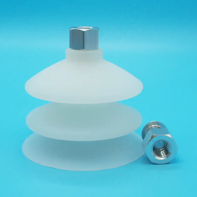 PCG-90 9cm 3 layer 2.5bellow pneumatic vacuum rubber suction cup VMQ air cupping