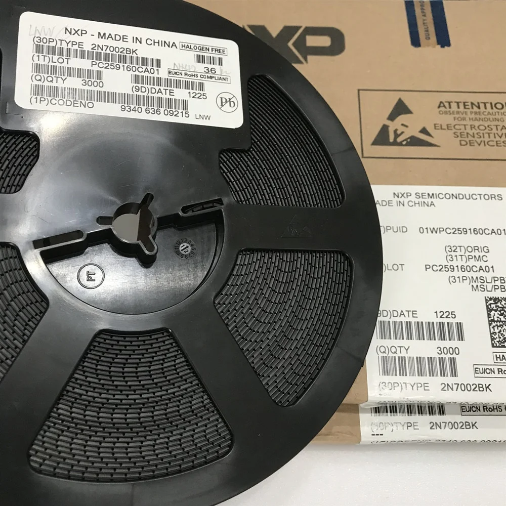 
Transistors N-Channel LNW 60V 350mA (Ta) 370mW (Ta) Surface Mount SOT23 2N7002BK 2N7002 