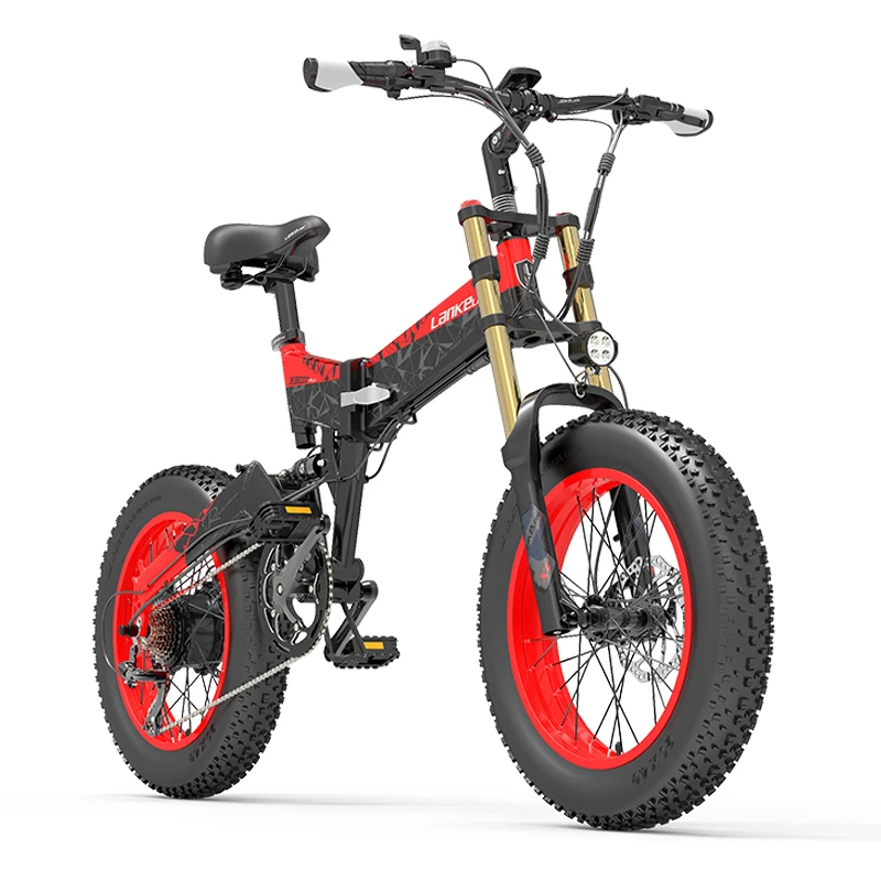Lankeleisi x3000 plus up складной электровелосипед 1000 Вт 20 дюймов толстая шина с полной подвеской