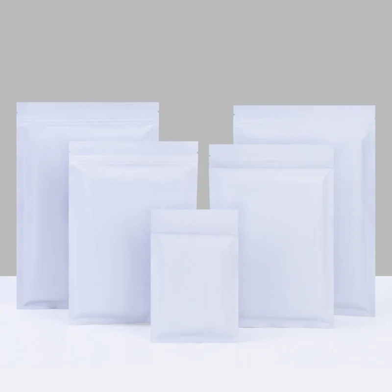 White Aluminum Foil Tea Cat Food Fish Bait Coffee Dried Fruit Snack Food Dispensing Bags