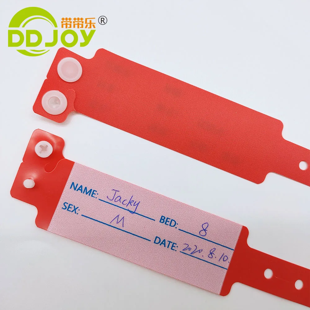 High Quality Disposable Hospital Handwriting Plastic Medical PVC ID Wristband Super Soft For Infant New Born Baby