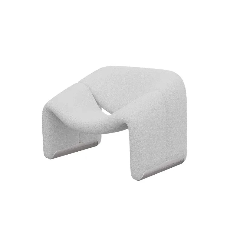 Simple shape and rich design sense of the living room bedroom for villa apartment smile leisure chair leisure sofa