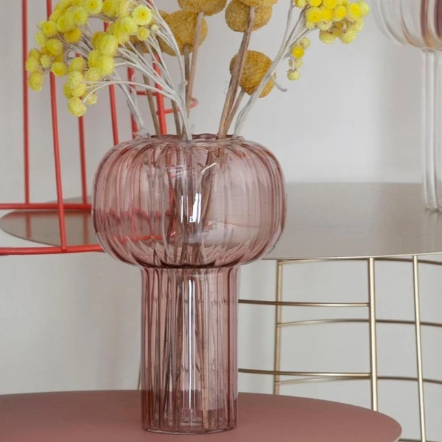 Custom Stackable Glass Vases Decor Flower Vases for Home Decor Desk Decoration Glass Vase