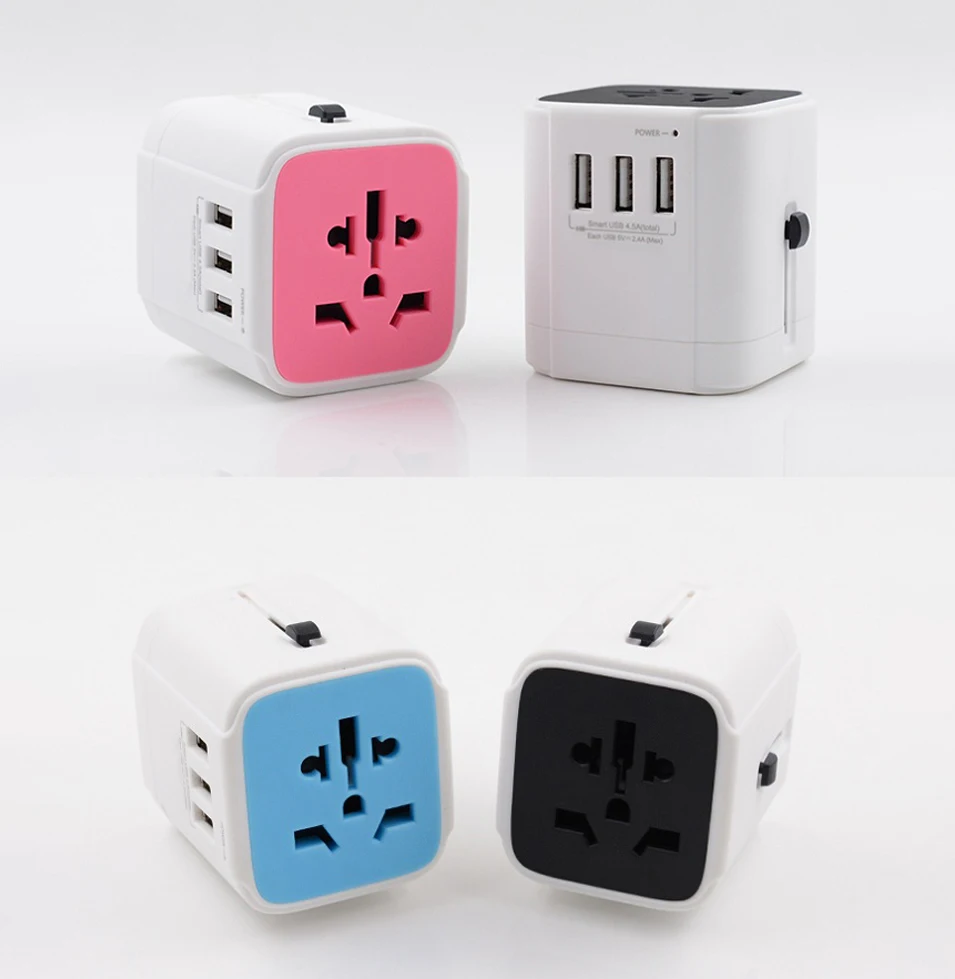 Worldplug Bulk Buy EU UK AU AUS US Wall Socket Universal Charger Adaptor USB Plug Global Travel Adapter
