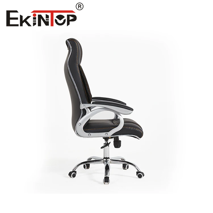 Ekintop cheap PU High Back Office Armchair Swivel Luxury Boss Executive Leather Office Chairs