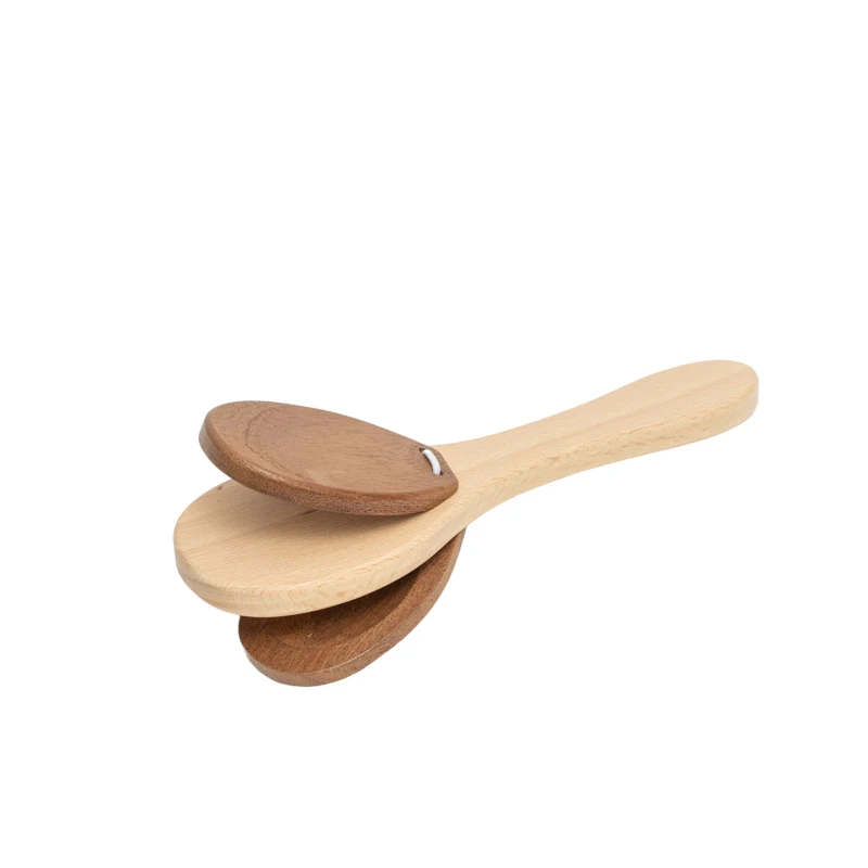 Made of High Quality Wood Hand Clapper Noisemaker Toys Percussion Toy Musical Instrument for Children