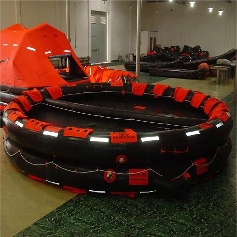 Спасательный плот типа K стандартный открытый Реверсивный надувной спасательный