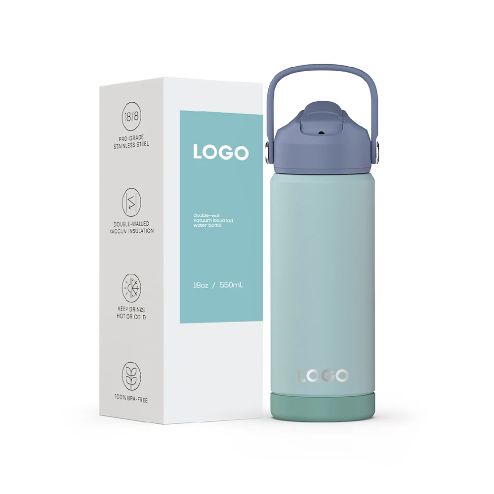 Eco Friendly Sport Water Bottle Stainless Steel Vacuum Insulated Bottle with BPA free Colored Lid for Outdoor