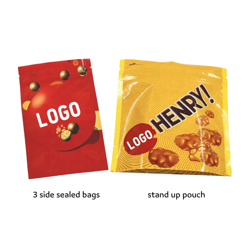 Newest Glossy Stand Up Heat Sealable Edible Gummies Cereal Mylar Package Bags 600mg cookie packaging