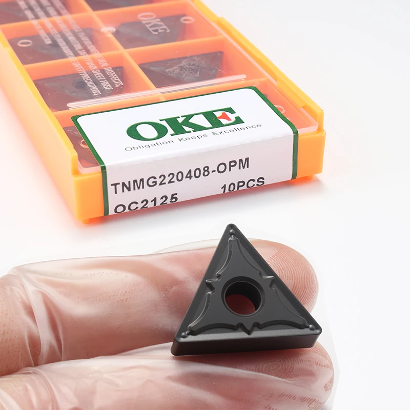 OKE Promotion Price TNMG220408-OPM OC2125 CNC Tungsten Carbide Lathe Tools VBMT VCMT VNMG 1604 Turning Inserts for Steel