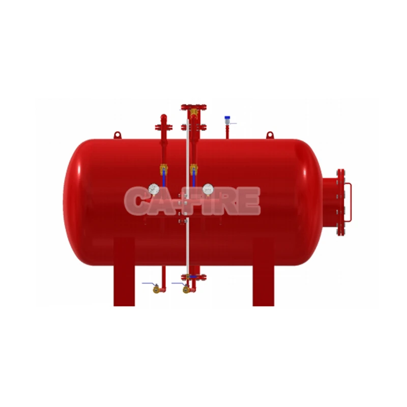 Ca-Fire Horizontal Foam Tank Fire Fighting Pressure Tank Top Fire Foam Bladder Tank