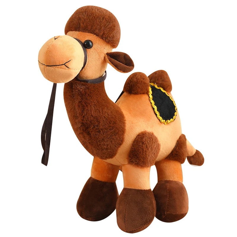 Custom plush toy Simulation desert camel plush toy doll cartoon desert bimodal camel ornament gift