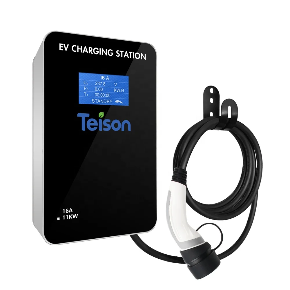 Teison level 2 16A home wall charger 62196-2 gun 11kw ac ev charging station for ev