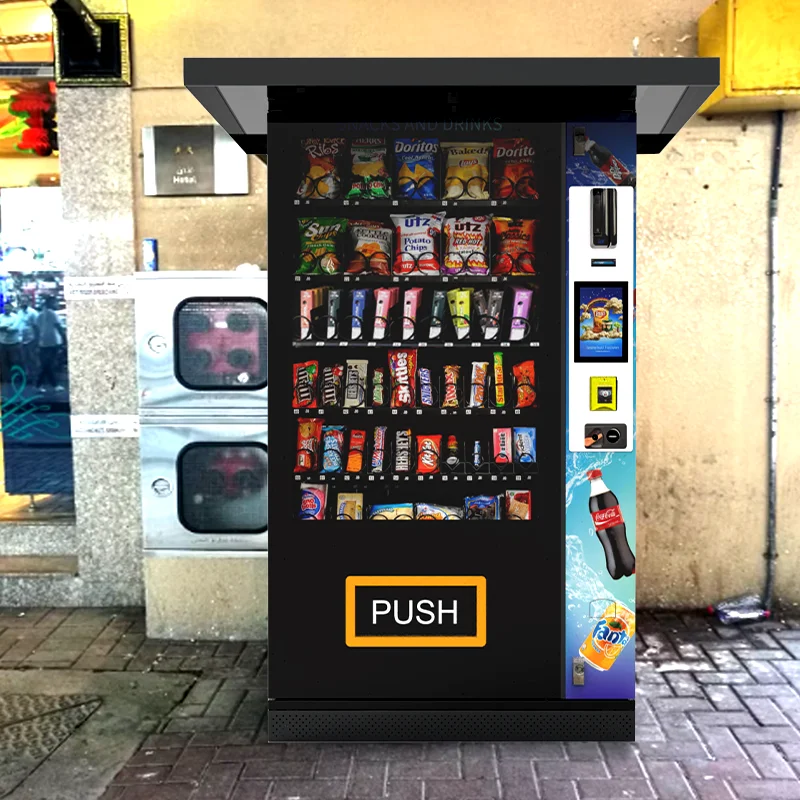 Germany Standard Drink Vending Machine Hot Food Vending Machine Automatic with Internal Heating System