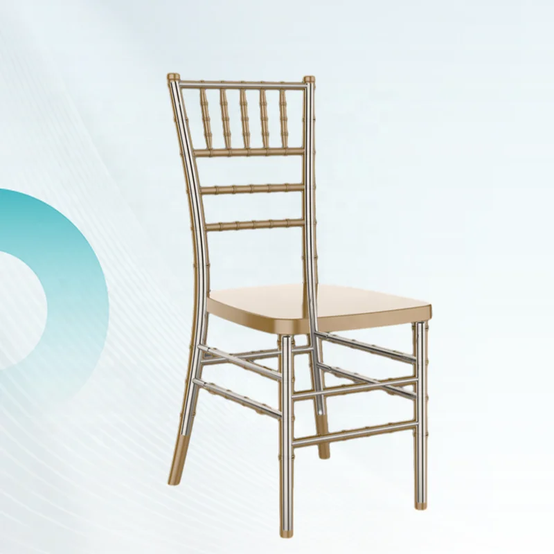 Wholesale Golden Wedding banquet party event Tiffany Chivari upholstered chair chiavari chairs for sale