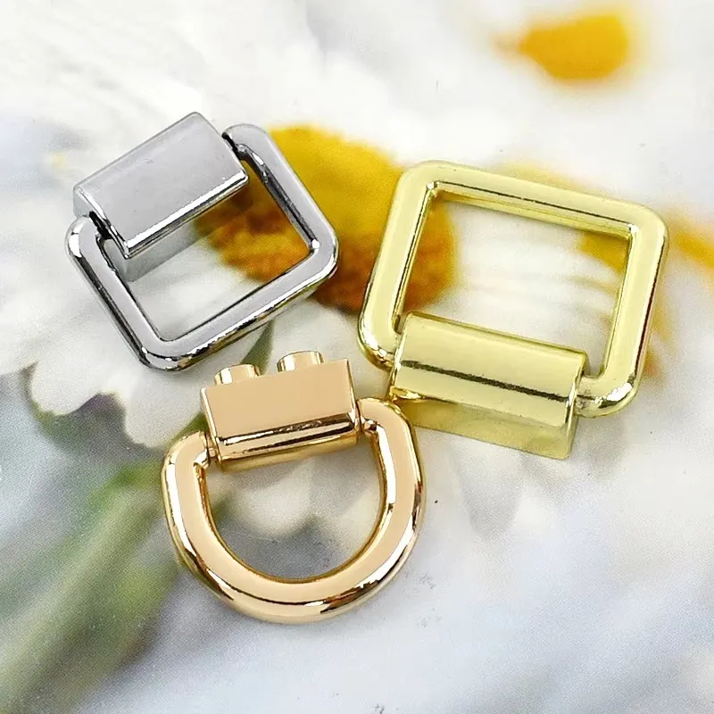 Meetee KY905 19mm Luggage And Handbag Hardware Accessories Alloy O D Ring Buckles Bag Strap Side Clip Clasp Buckles