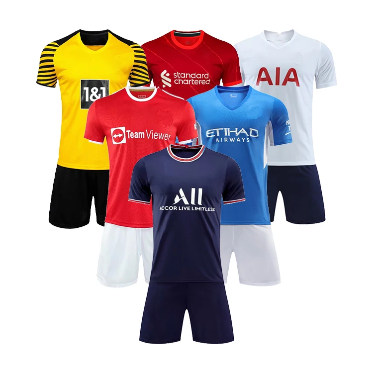 20/21 Red Black Soccer Custom Uniform Nigeria Soccer Jersey Set Soccer Team Track Suits And Their Jerseys