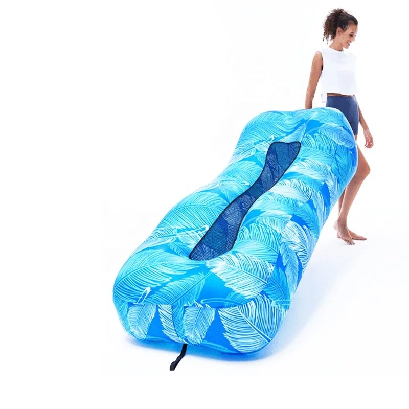 2022 New Design Wholesale Waterproof Portable Air Inflatable Lounger Camping Sleeping Bag for Outdoor Indoor