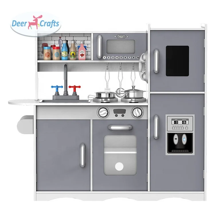 New Arrival Pretend play wooden toy kitchen set for Kids DC10644