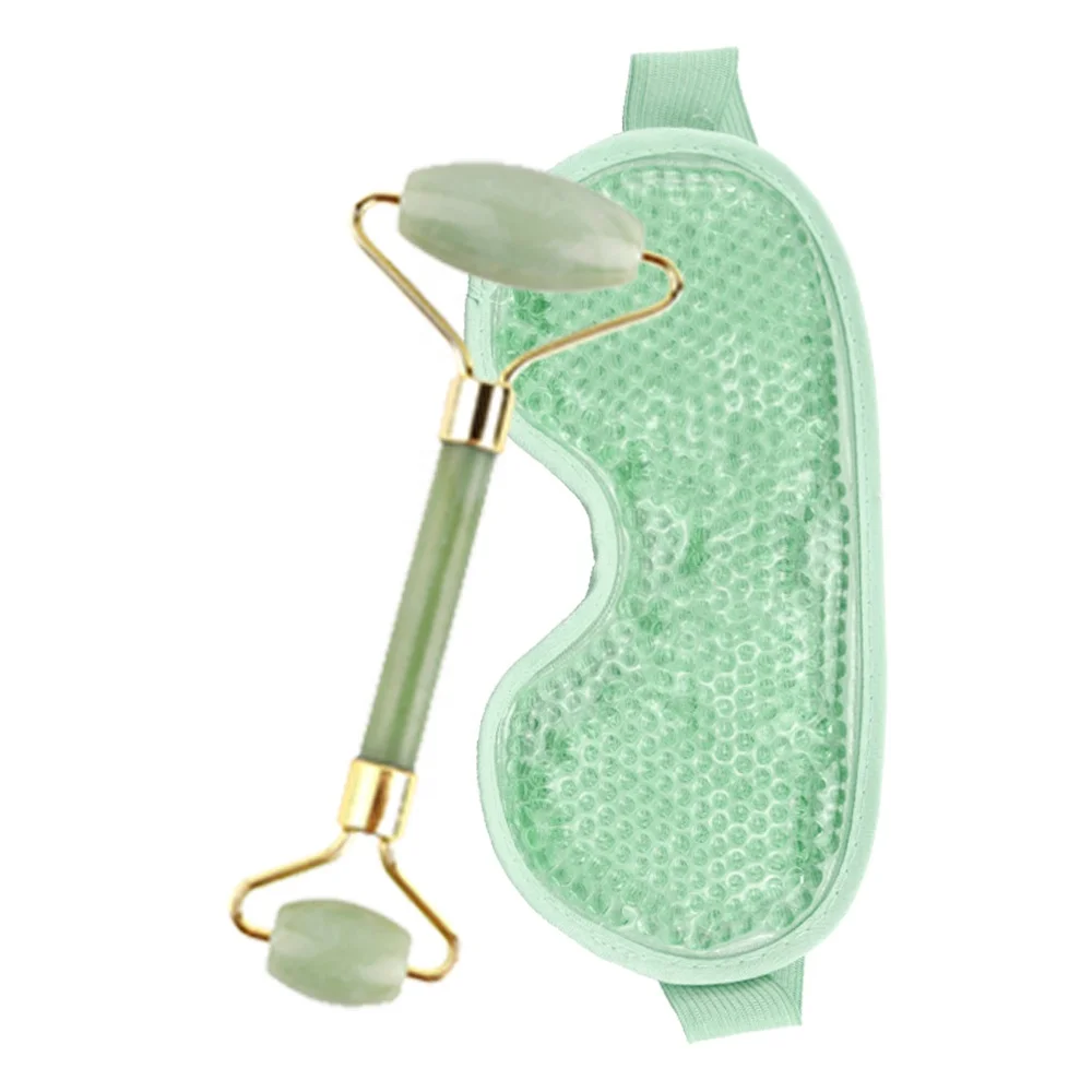 100% Natural Jade Stone Roller & Gua Sha  Video Tutorial & Ebook Included