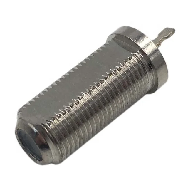 coaxial RF female soldering connector PCB  F adapter connector