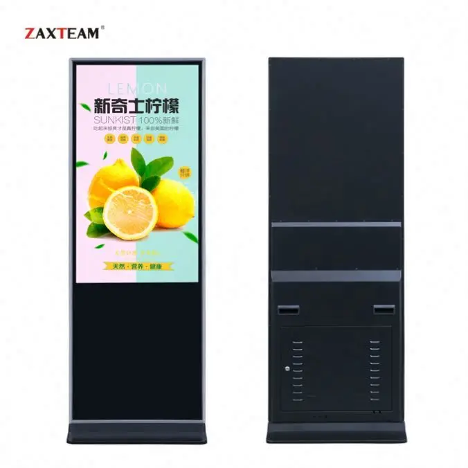65 Inch Super Slim LCD Display Advertising Player Digital Signage Totem