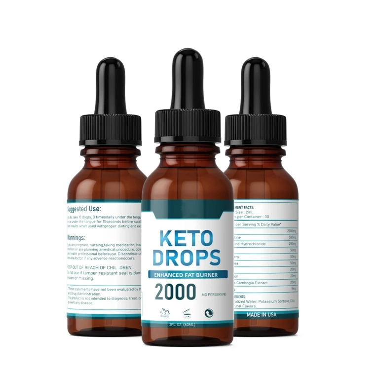 Жидкие капли от производителя Keto масло для потери веса диетические кетоны быстрого сжигания жира