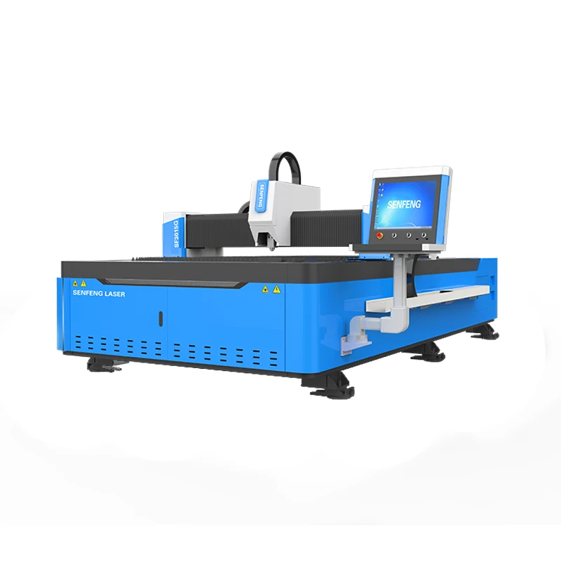 SENFENG Fiber  1500 watt  Laser Cutting Machine  for SS/CS/AL with new look  SF 3015G