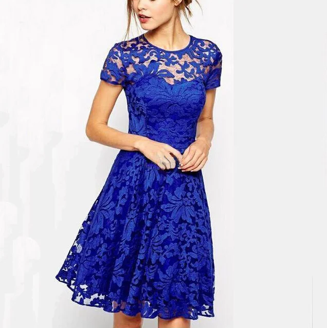 New design western fashion plus size dresses ladies lace dress
