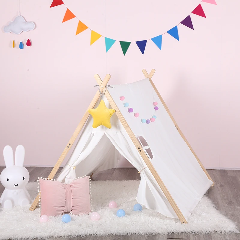 Popular Design Indoor Teepee Tent  Foldable 1/2/3 Year Baby Grow Tent  for Boy or Girl Kids
