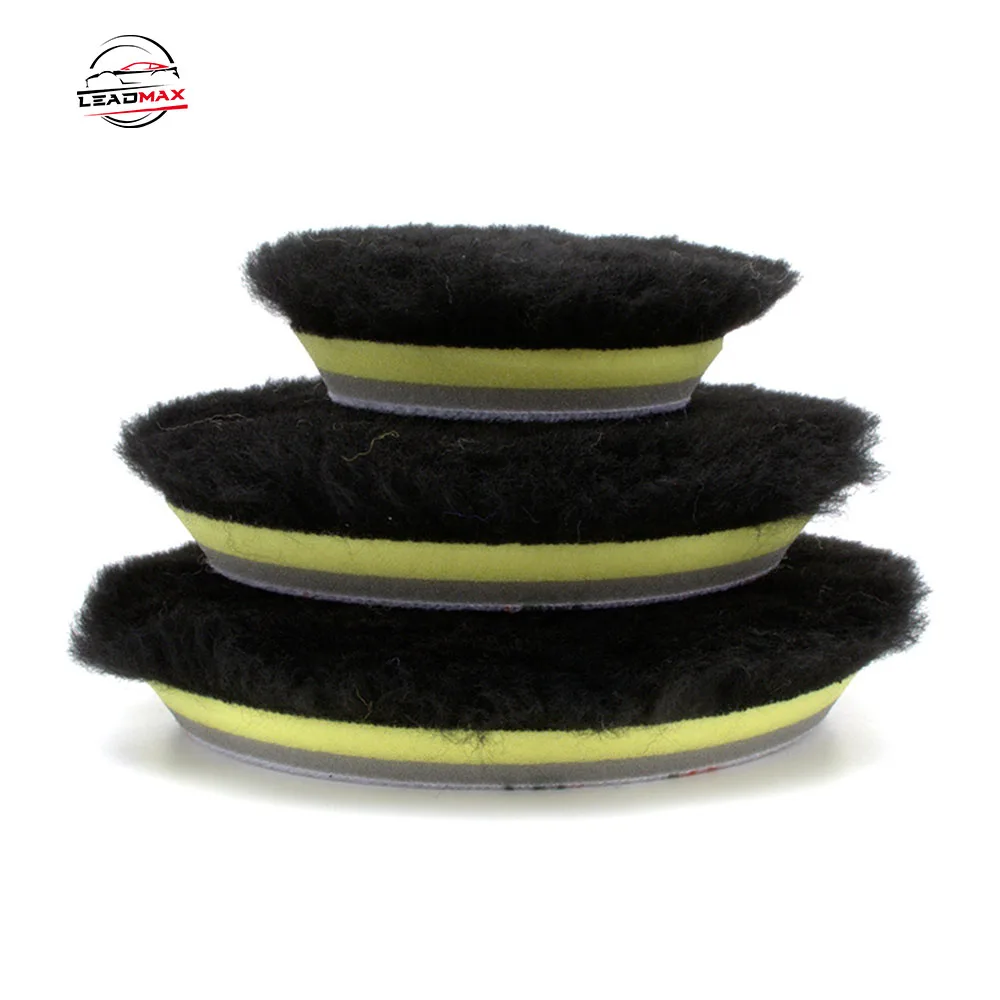 LEADMAX 6 Inch Soft Car Polishing Wool Pad 150mm Sponge Buffing Pads Customizable OEM Car Care Tool