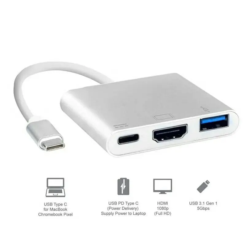  USB 3 1 TYPE-C для Female Digital AV Multiport Adapter HDMI