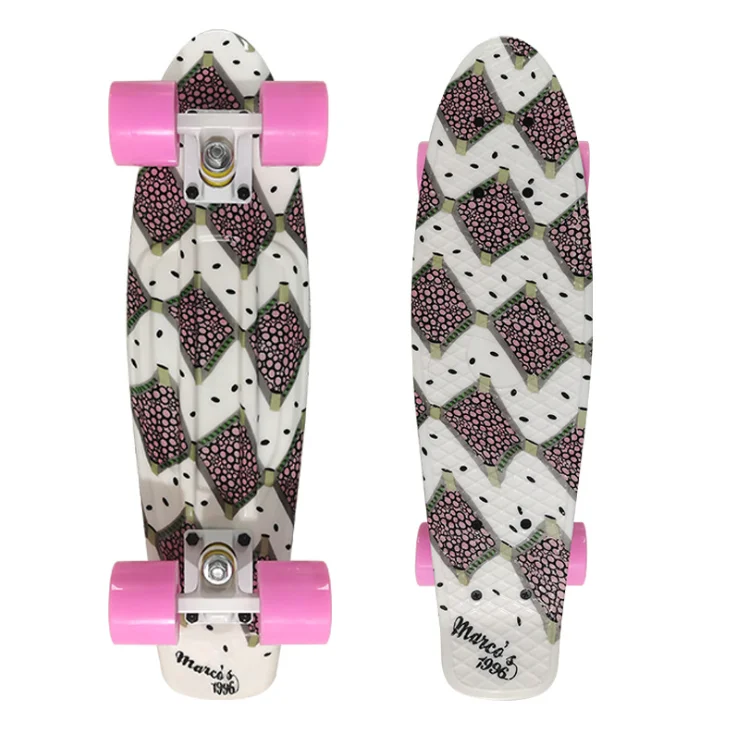 Competitive Price PC Transparent Color Deck mini  board Cruiser Skateboard Fish Board For Sale