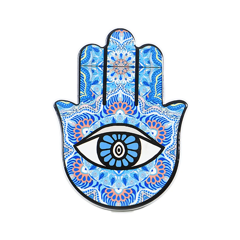 Best Selling Hamsa Hand Ceramic Drinks Coasters holder Slice for The hand of Fatima cup mat