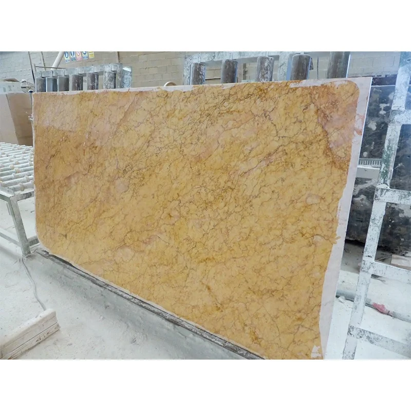 Flamed Crema Valencia Golden Yellow Slab Interior Wall Flooring Tiles Marble