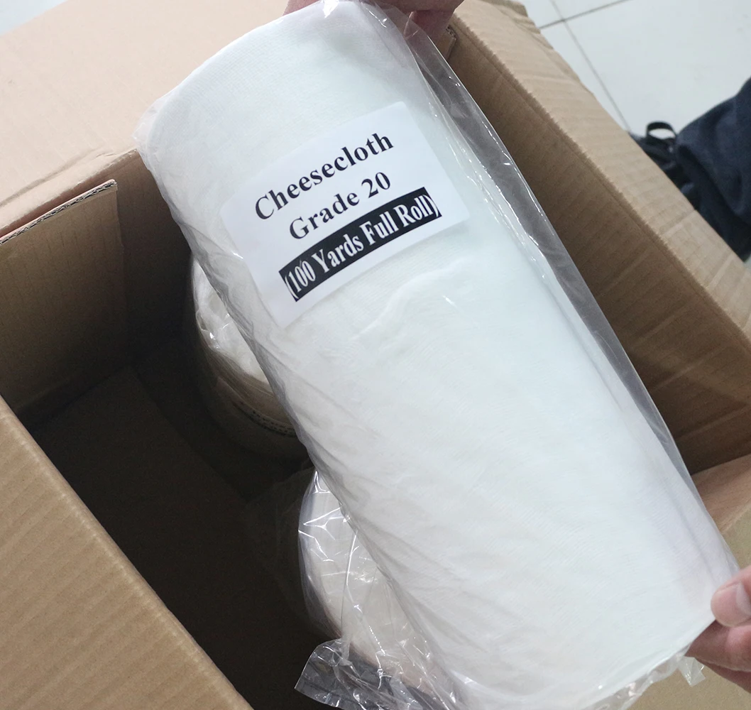 Food Grade All-purpose 20 x 16  thread count 100 yards 36' wide 40s x 40s Grade 20 Bleached Cheesecloth Roll