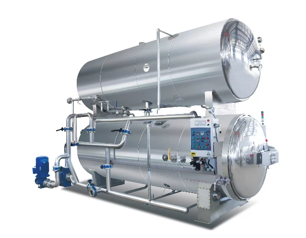 Automatic water bathing type retort machine / food autoclave sterilizer for meat / milk / vegetable / fruit pouch / cans