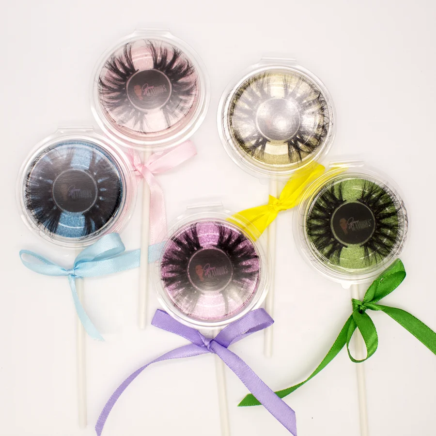 Новый дизайн, оптовая продажа, 3d упаковка для норковых ресниц, персонализированные милые коробки для леденцов