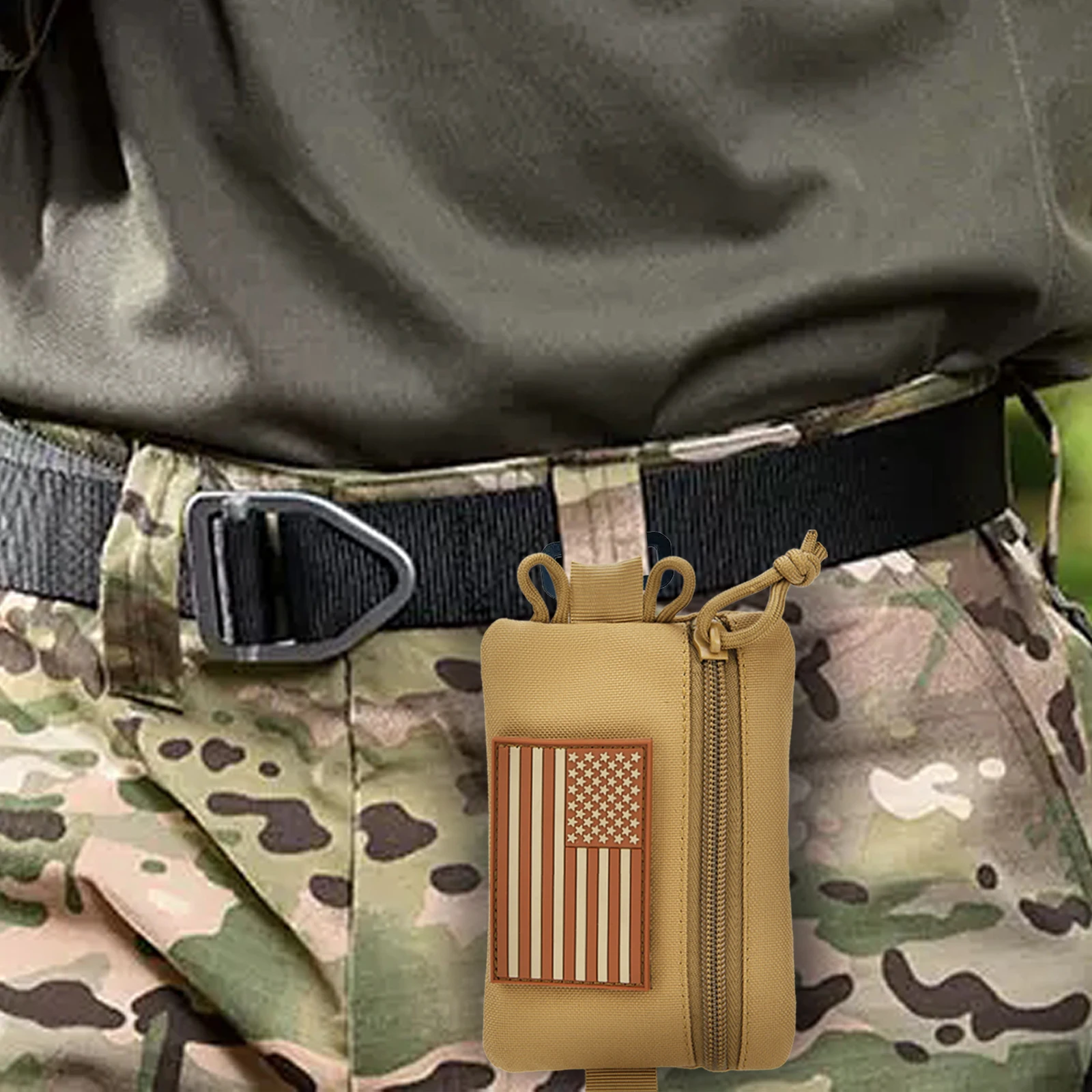 Mini Wallet Key Card Carrier Holder Small Travel Camping Hiking Hunting Accessories Waterproof Waist Bag EDC Tactical Pouch Bag