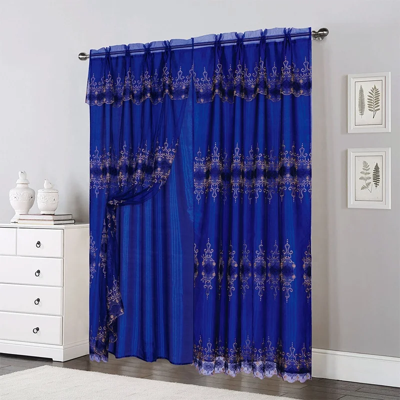 Limited time retail new pattern style living room luxury curtains