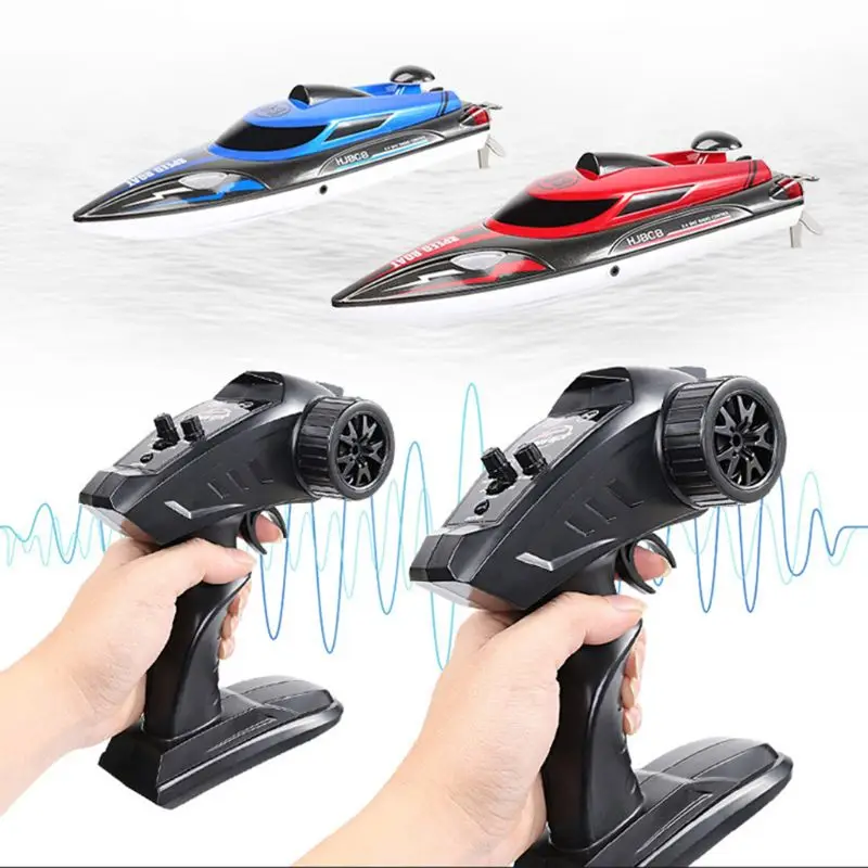 HJ808 RC Boat Remote Control High-Speed Speedboat Remote Control Boat 2.4G Athletic Navigation Model Water toys