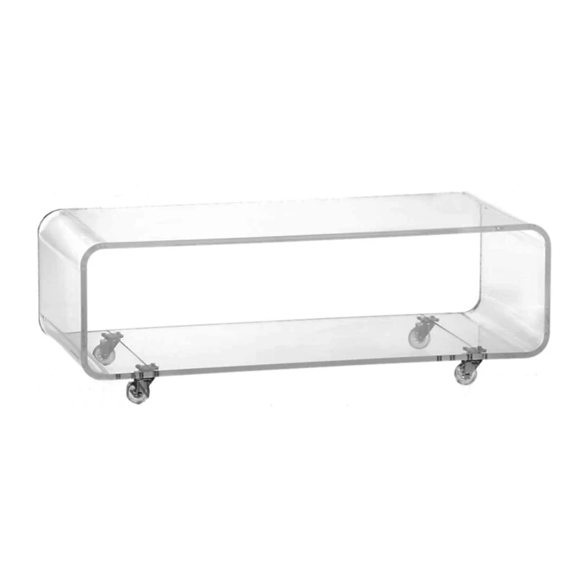 Modern Style Tv Cabinet Living Room Simple Acrylic Floor 2 Floors Mobile Cabinet Household Small Tv Cabinet