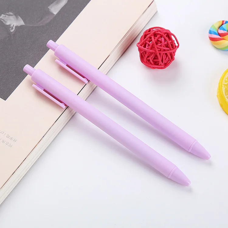 AI-MICH Wholesale Macaron Color Press Gel Pen Creative Candy Color Student Water Pen Learning Office Stationery Signature Pen