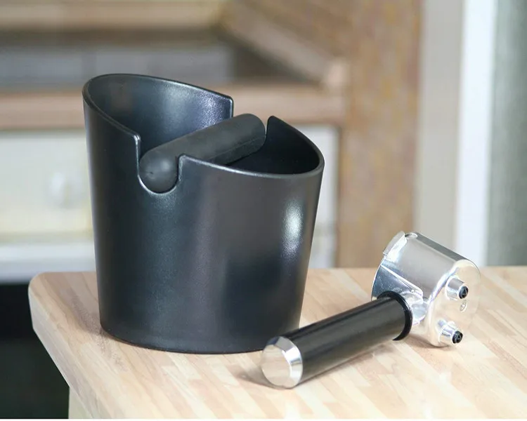 Бесплатная печать логотипа ABS Материал Бариста инструмент черный кофе стук коробка