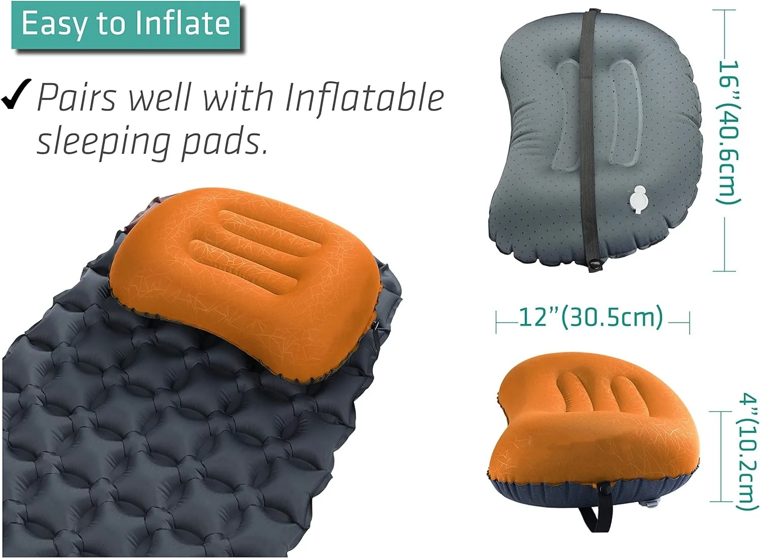 Ultralight Inflatable Outdoor Travel Camping Pillow Neck Pillow Memory Foam Pillow