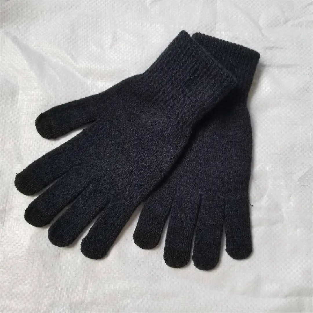 Acrylic Cold Weather Knit Gloves Cycling Winter Touch Screen Gloves