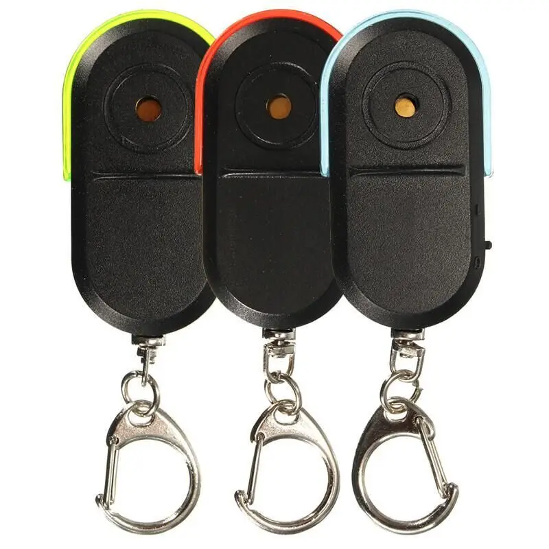 Finder LED Illuminated Object Finder Anti-lost Device Whistle Sensor Keychain