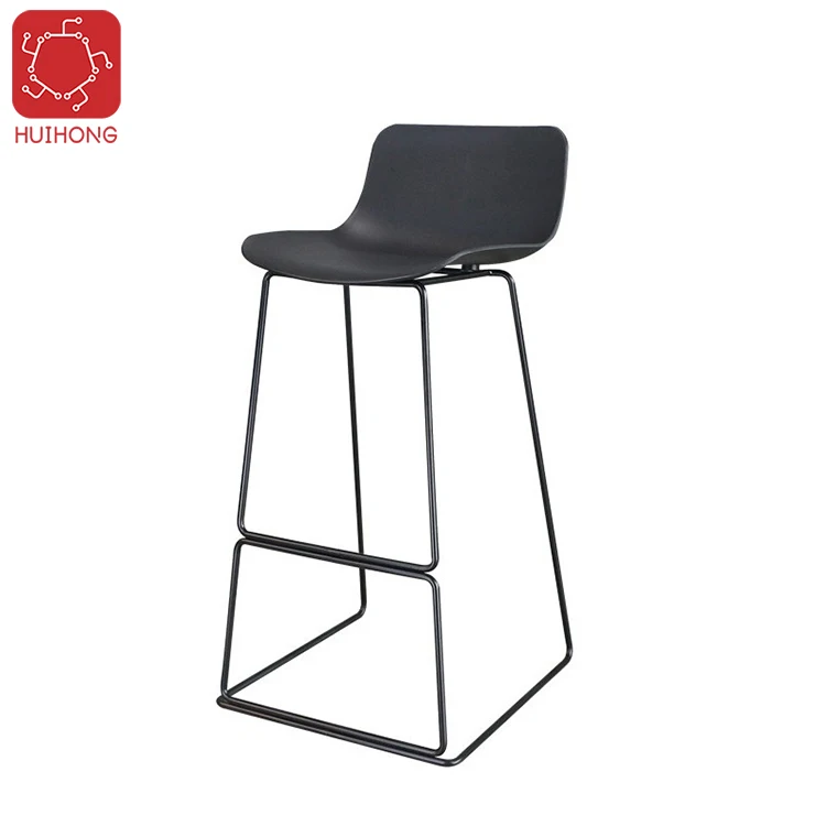 Huihong ODM sillas comedor 46*48*88cm white cheap modern counter stools iron chair bar stools with back