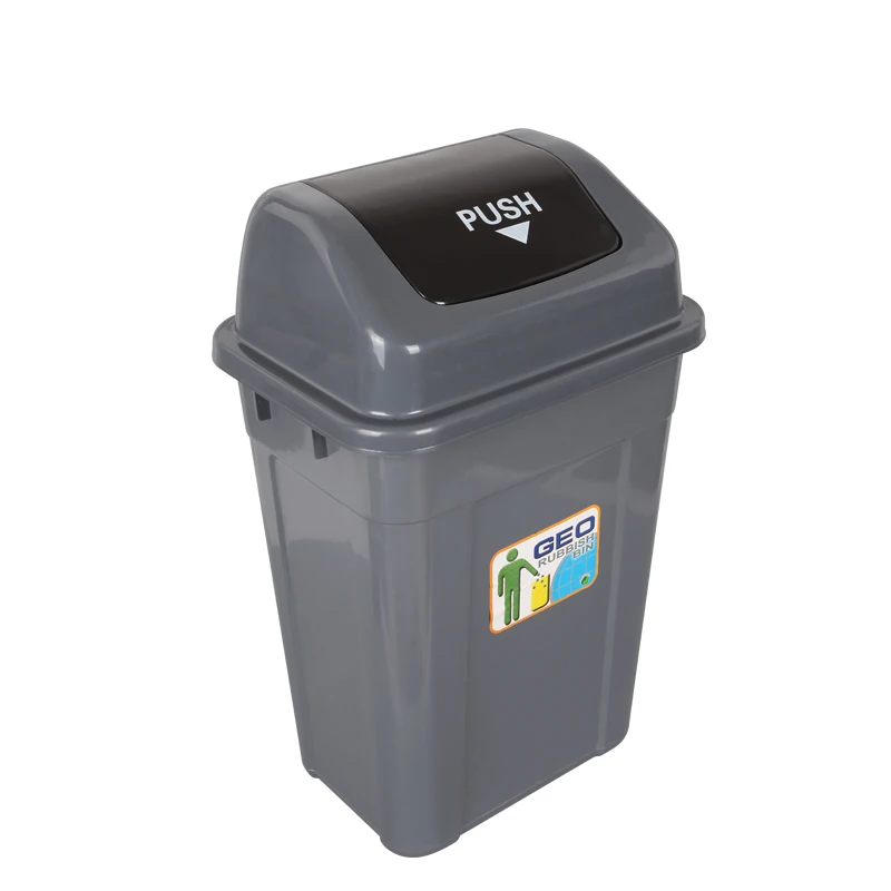 50 Liter or 60 Liter Large Clamshell Garbage Bins Office Dustbins with poping up lid