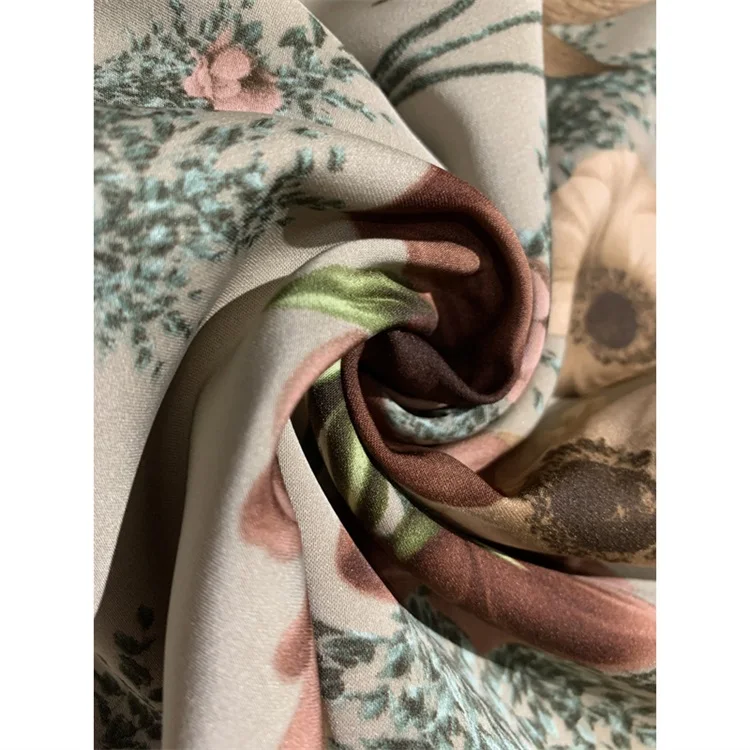 NIDA-100 WITH HEAT CUT Chiffon Fabric 100D CHIFFON Digital Printed Chiffon Fabric